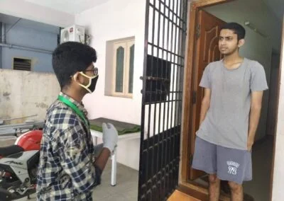 Field work of Paramedical Students during Covid - Health Inspector in chennai