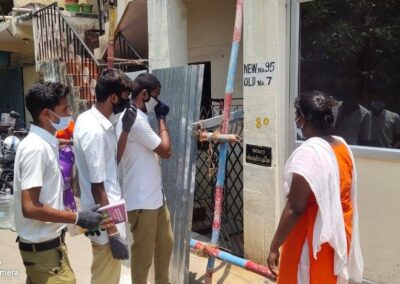 Field work of Paramedical Students during Covid - Health Inspector in chennai