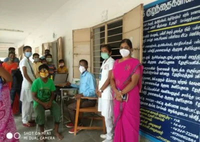 Field visit of Paramedical Students during Covid - Health Inspector and Nursing students of ERK Group of Institutions - the best Budget School & College in Dharmapuri with School, BEd, Arts college, health inspector, ANM nursing & pharmacy courses.